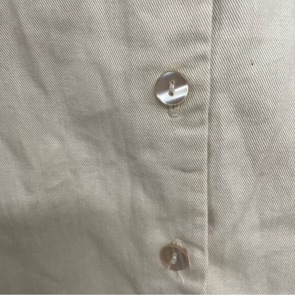 Christine Alexander Tan 3/4 Sleeve Button Up Blouse Bedazzled Womens M Bling - Picture 5 of 10